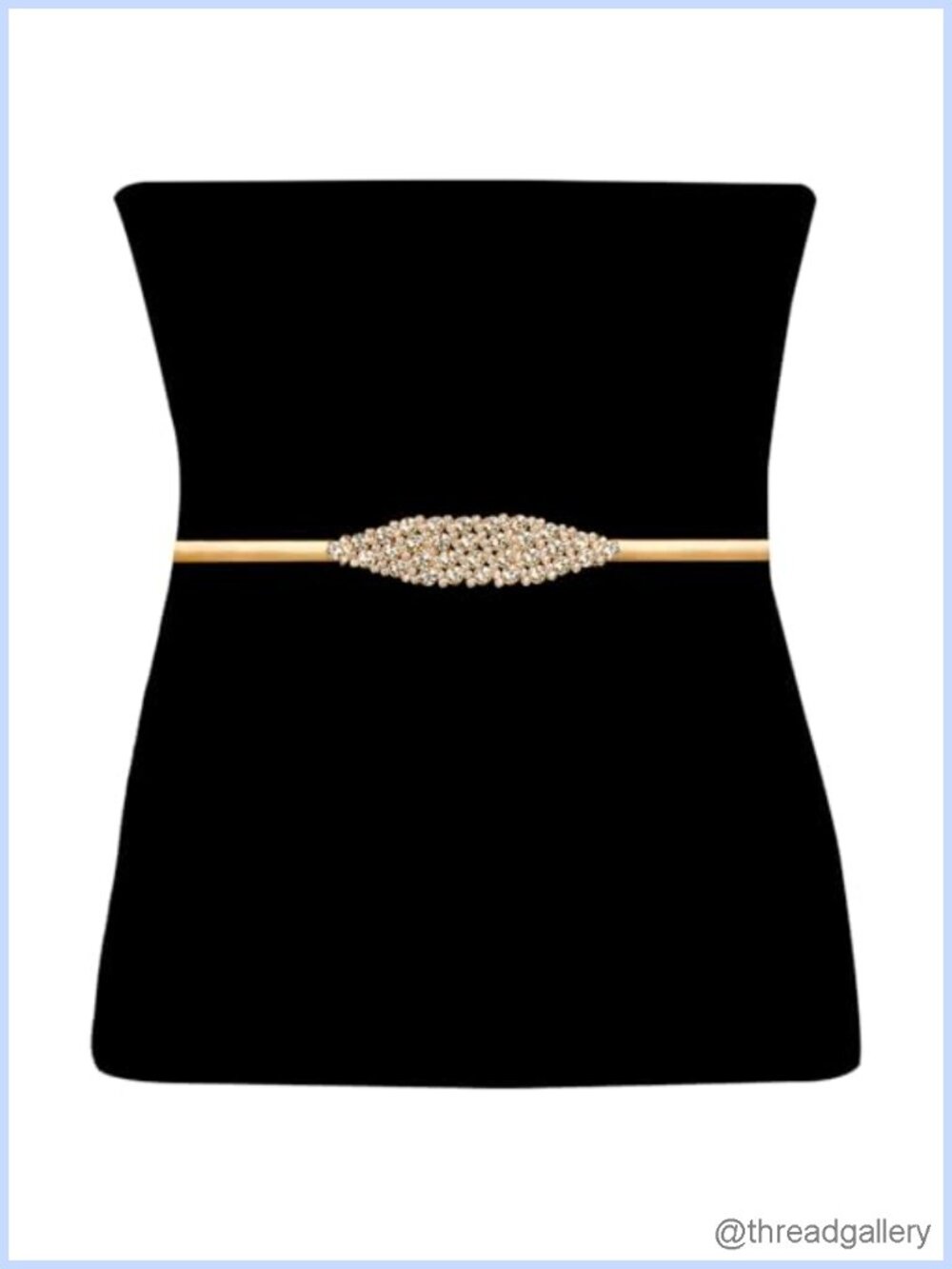 Metal Chain Skinny Belt for Women - Thin Waist Belt for Dresses